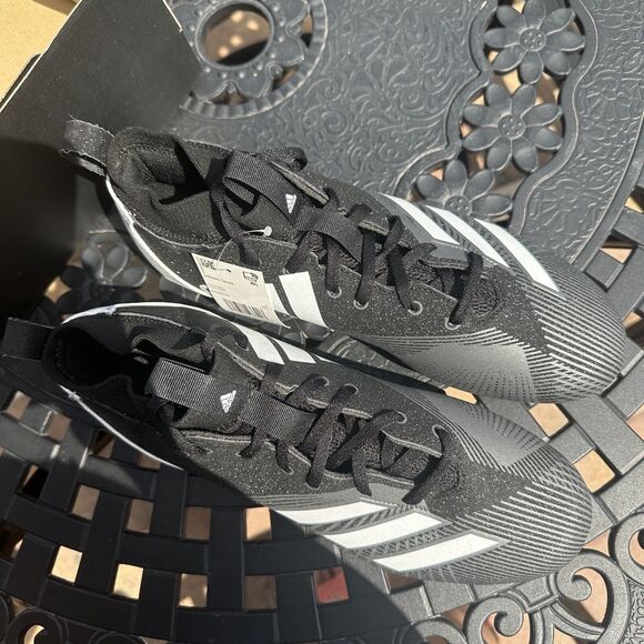 Adidas Adizero Spark Men\'s Football Cleats Black White CG6533 Size 9.5 main image 16